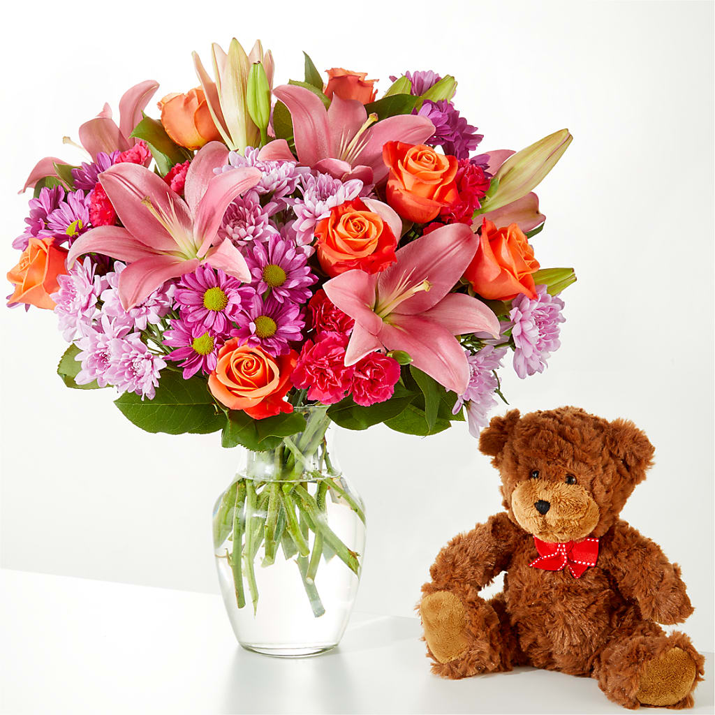 One and Only Bouquet and Bear Bundle – ROWLEE'S BUDS, Los Osos CA