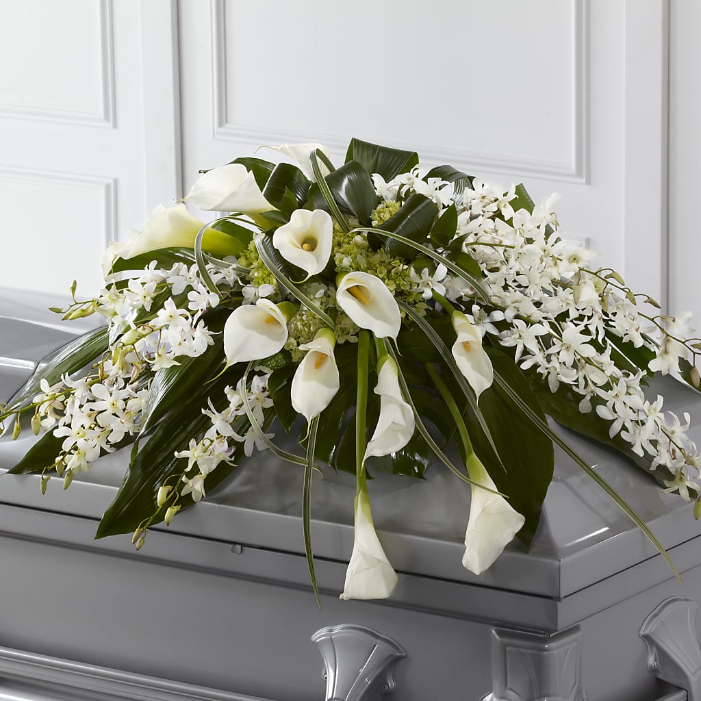 Angel Wings Casket Spray – ROWLEE'S BUDS, Los Osos CA