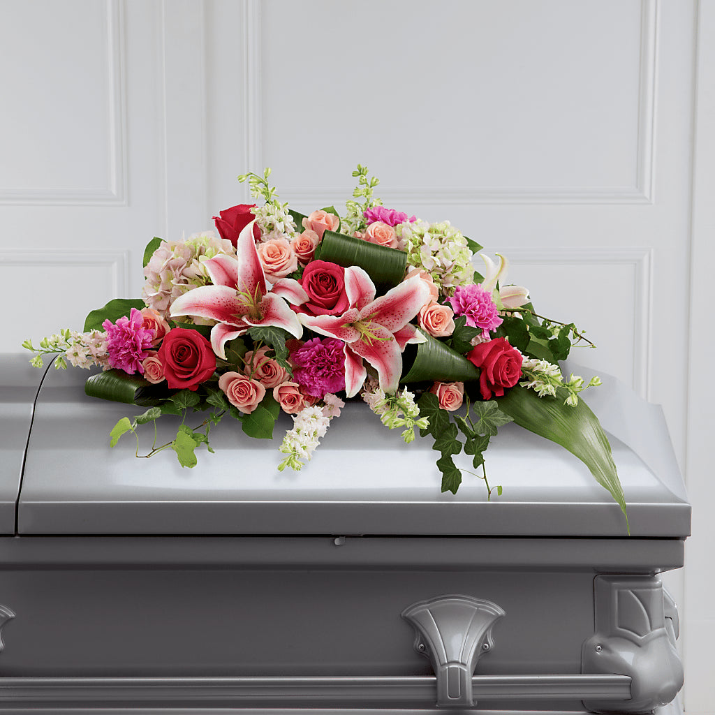 Splendid Grace Casket Spray – ROWLEE'S BUDS, Los Osos CA