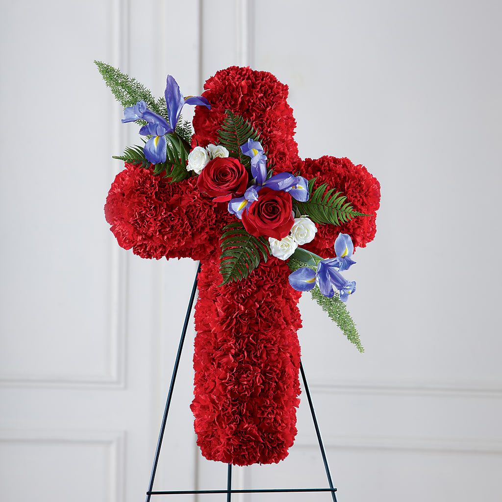 Faithful Hero Floral Cross – ROWLEE'S BUDS, Los Osos CA