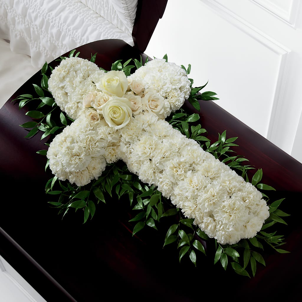Peaceful Memories Casket Spray (Standard) – ROWLEE'S BUDS, Los Osos CA