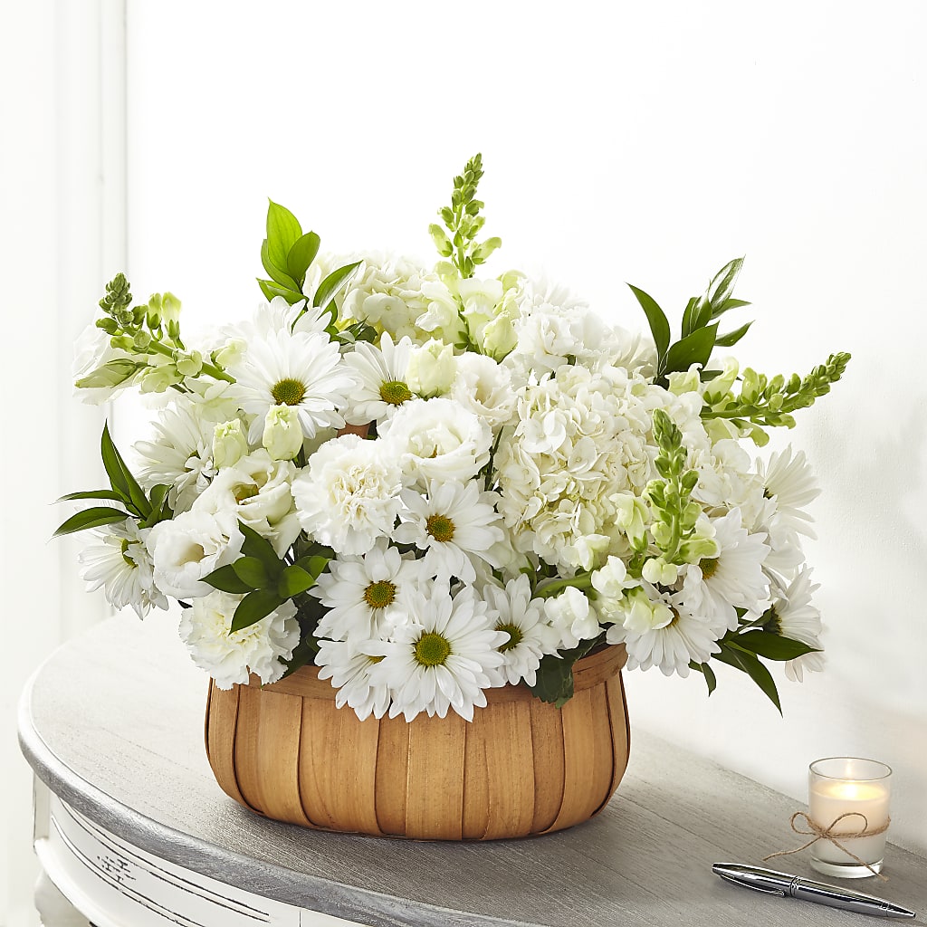 Pure Ivory Basket – ROWLEE'S BUDS, Los Osos CA