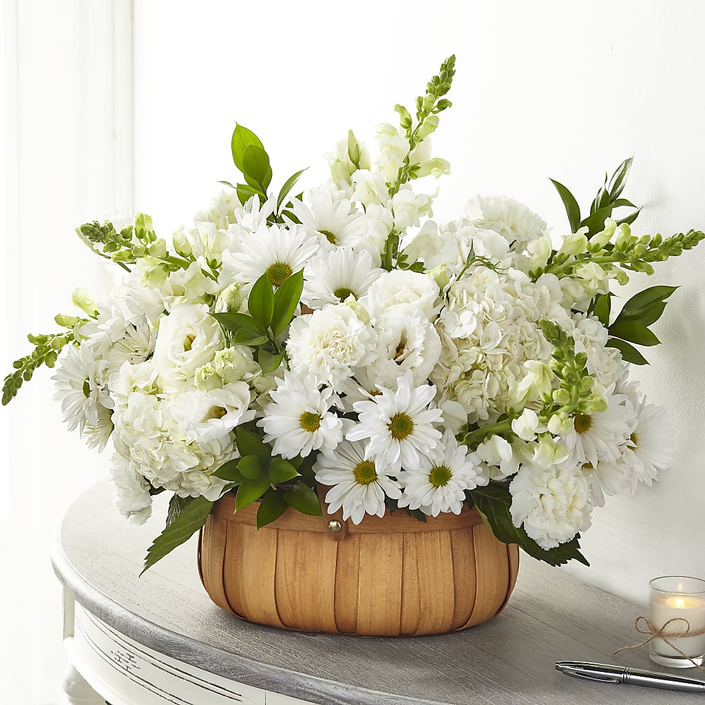 Pure Ivory Basket – ROWLEE'S BUDS, Los Osos CA
