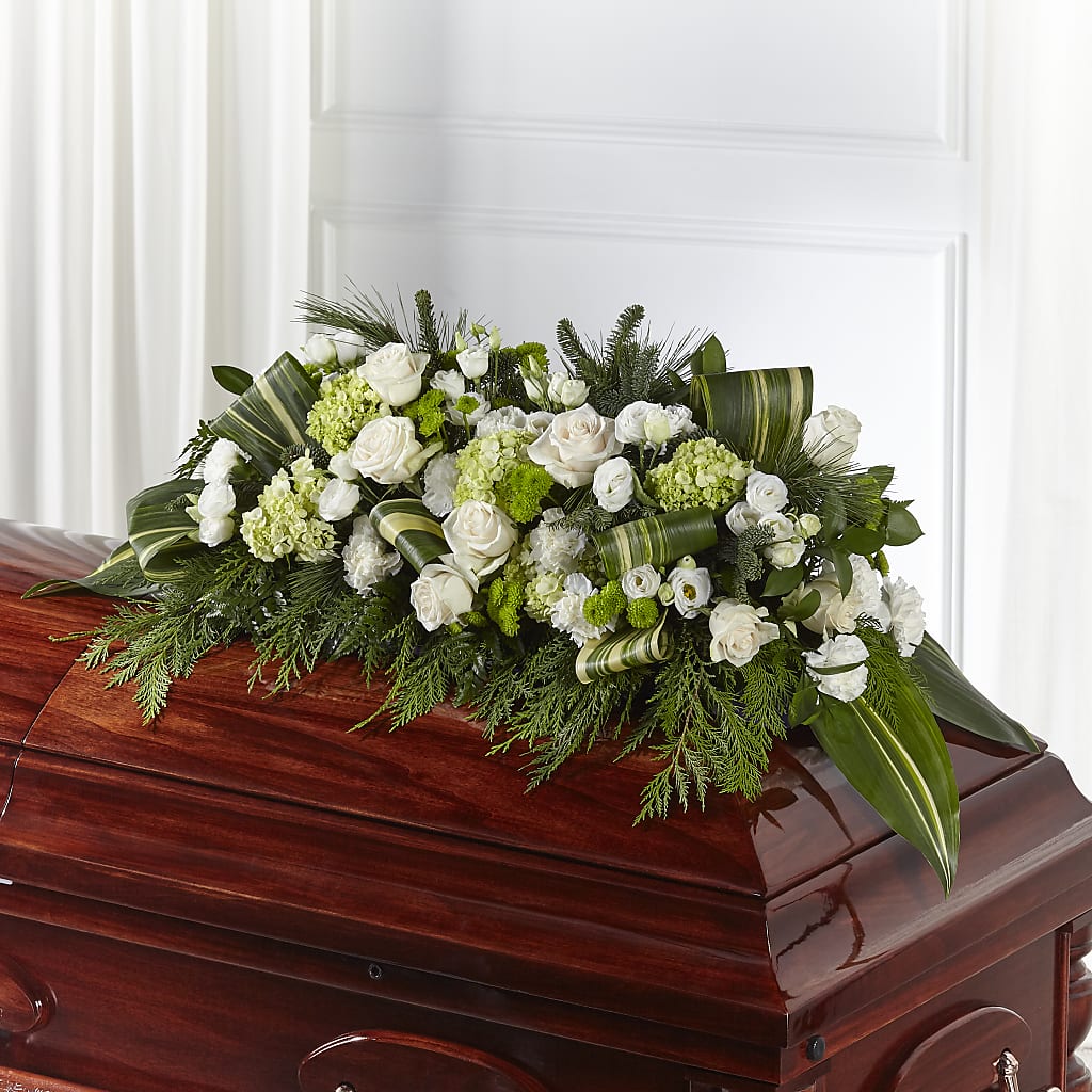 Hopeful Gesture Casket Spray – ROWLEE'S BUDS, Los Osos CA