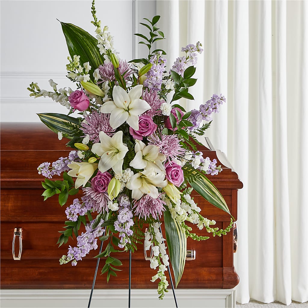Grateful Hearts Standing Spray – ROWLEE'S BUDS, Los Osos CA