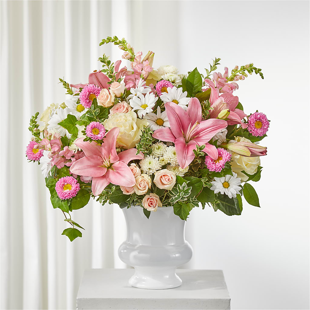 Empathetic Blooms Urn Arrangement – ROWLEE'S BUDS, Los Osos CA