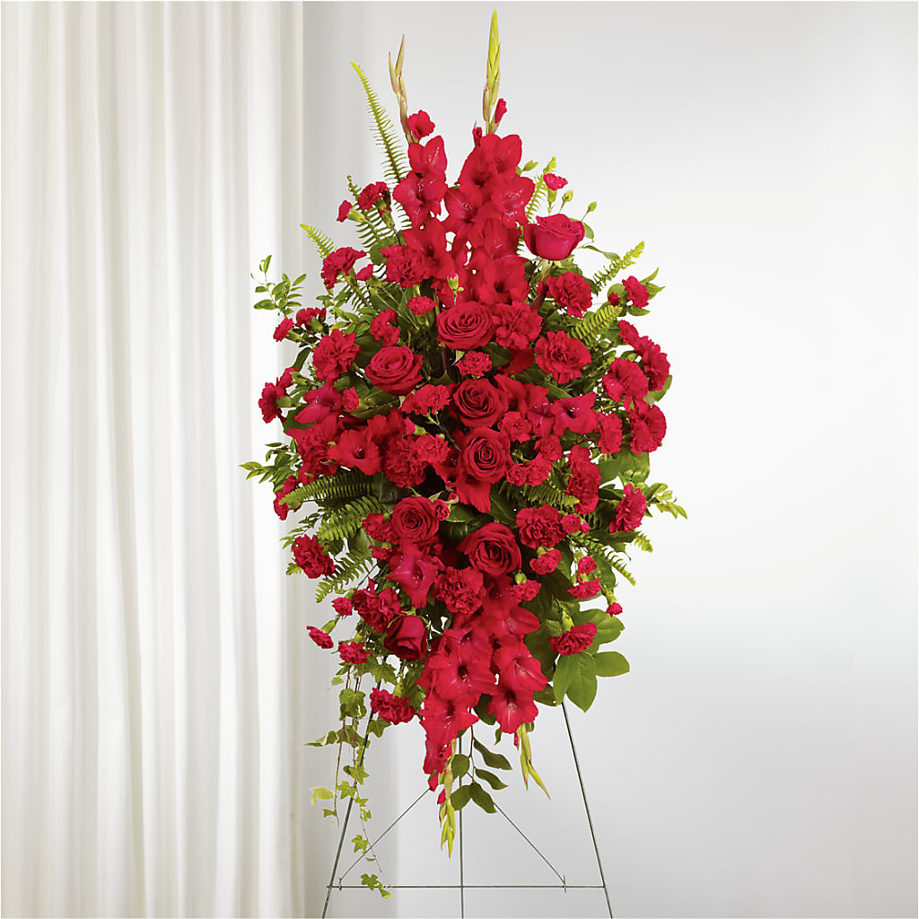 From the Heart Standing Spray – ROWLEE'S BUDS, Los Osos CA