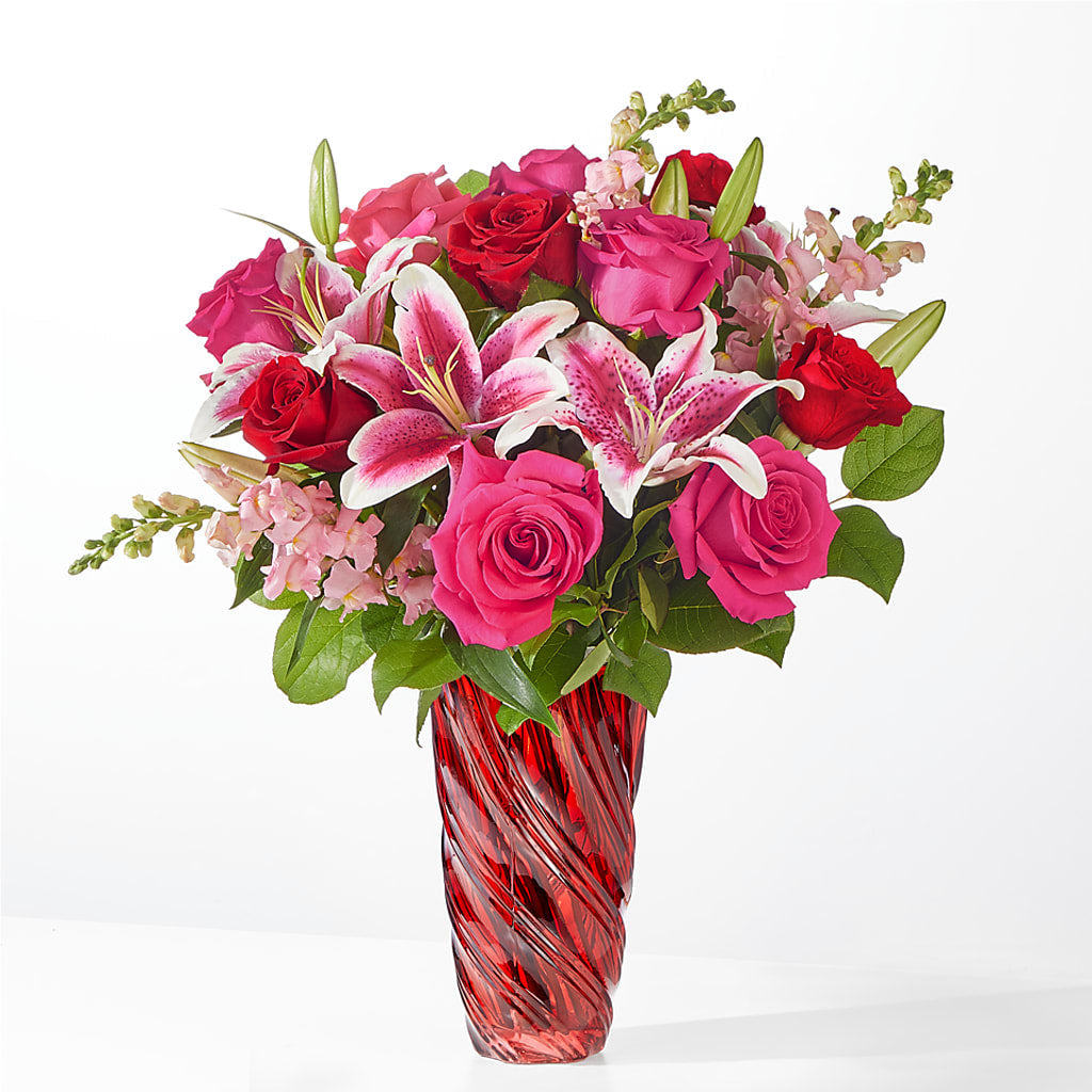Always You Bouquet with Luxe Swirl Vase – ROWLEE'S BUDS, Los Osos CA