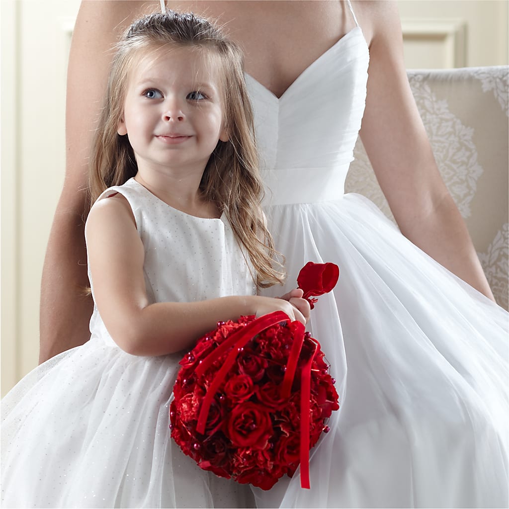 Pure at Heart Flower Girl Arrangement – ROWLEE'S BUDS, Los Osos CA