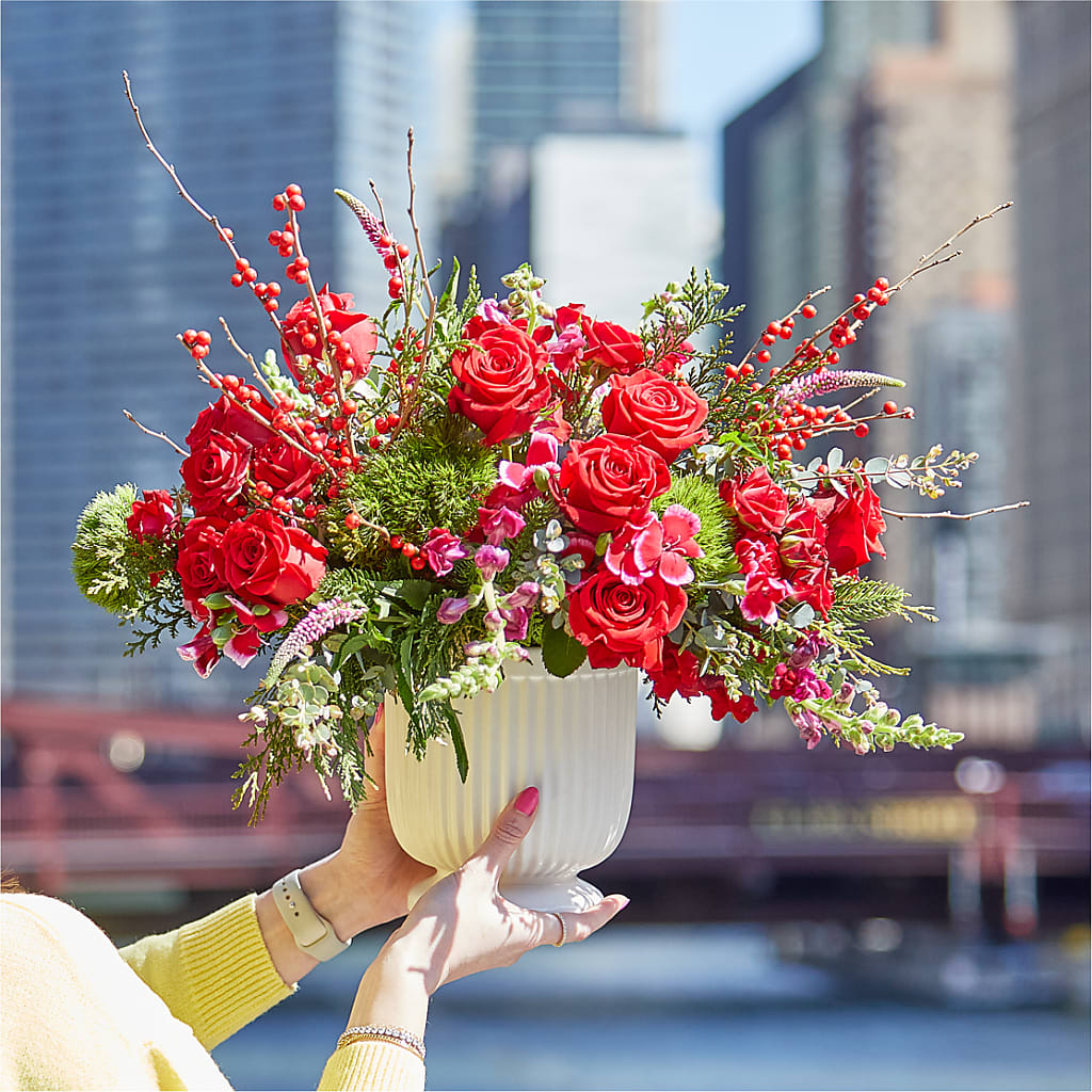 Big Red Bow Bouquet – ROWLEE'S BUDS, Los Osos CA