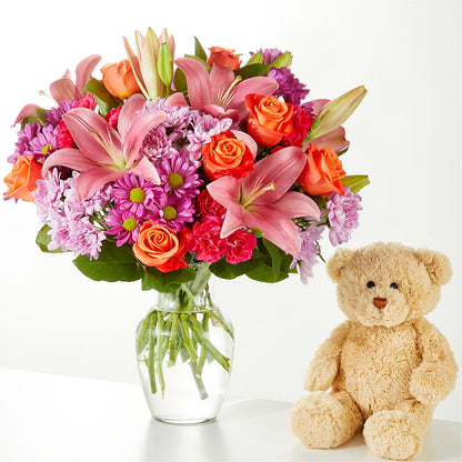 One and Only Bouquet and Bear Bundle – ROWLEE'S BUDS, Los Osos CA