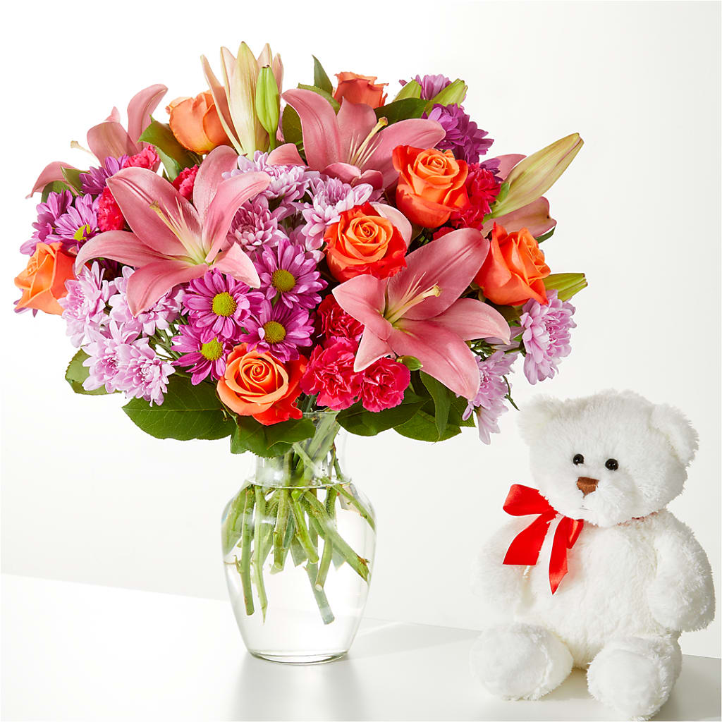 One and Only Bouquet and Bear Bundle – ROWLEE'S BUDS, Los Osos CA