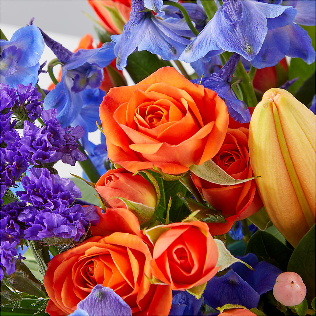 Radiant Citrus Box Bouquet – ROWLEE'S BUDS, Los Osos CA