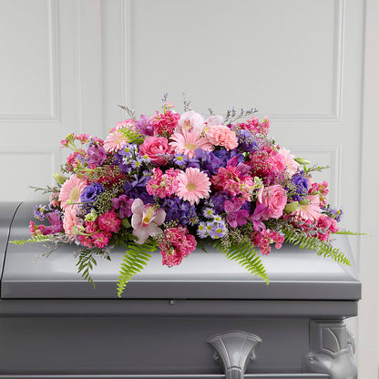 Glorious Garden Casket Spray – ROWLEE'S BUDS, Los Osos CA