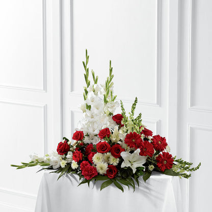 Crimson & White Arrangement – ROWLEE'S BUDS, Los Osos CA