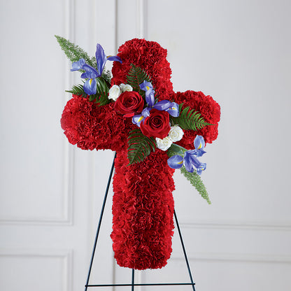 Faithful Hero Floral Cross – ROWLEE'S BUDS, Los Osos CA