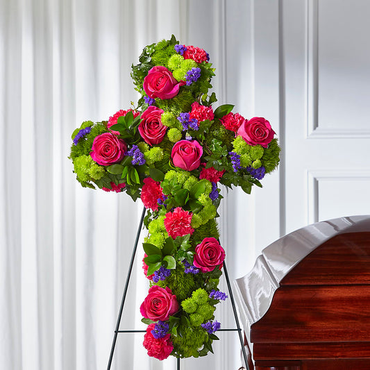 Tribute Rose Floral Cross – ROWLEE'S BUDS, Los Osos CA