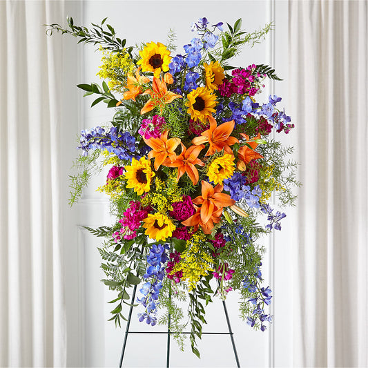 Sunlit Memories Standing Spray (Standard) – ROWLEE'S BUDS, Los Osos CA