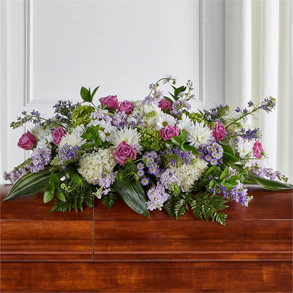 Meadows of Serenity Casket Spray – ROWLEE'S BUDS, Los Osos CA