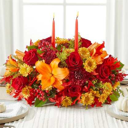 Autumn's Embrace Centerpiece – ROWLEE'S BUDS, Los Osos CA