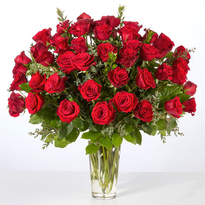 Forever Yours Fifty Stem Red Rose Bouquet – ROWLEE'S BUDS, Los Osos CA