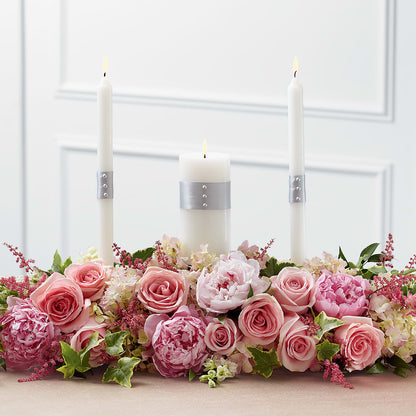 Worldwide Romance Unity Candle Arrangement – ROWLEE'S BUDS, Los Osos CA
